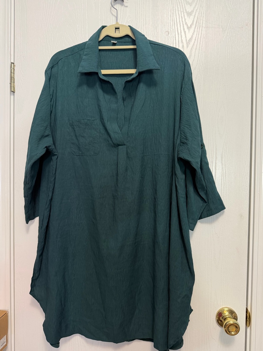 Ekouer green Tunic Shirt plus size XXL